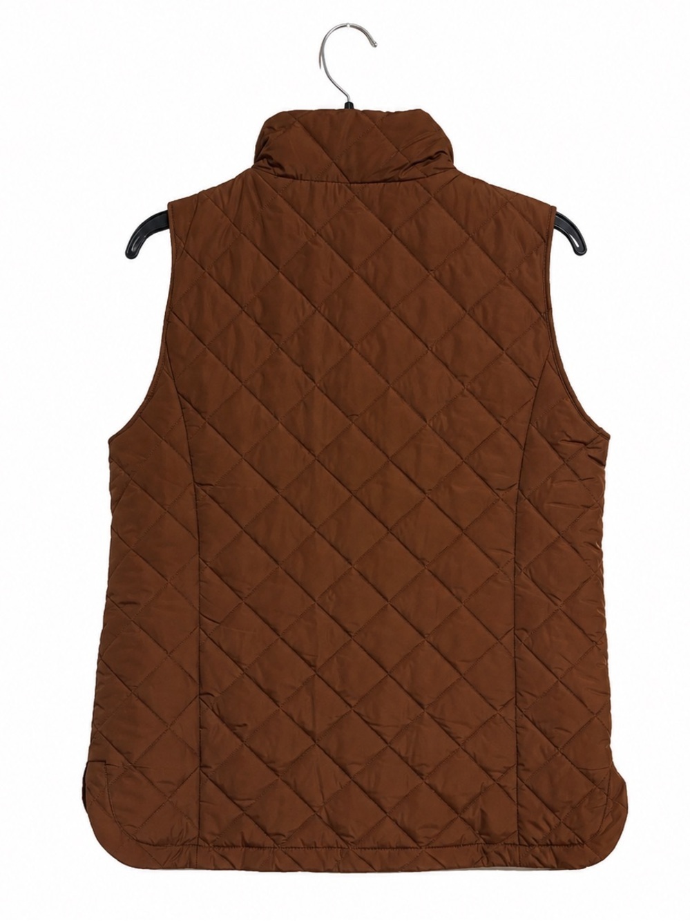 Lands’ End Diamond Quilted Vest – Women’s Medium – Chocolate Brown – Like New - Picture 2 of 2